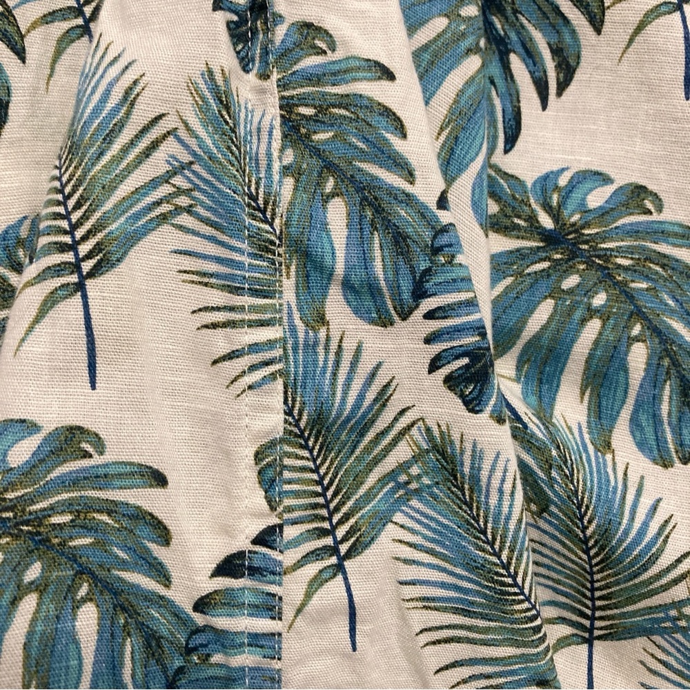 Island Shores Tropical Leaf Print Men's Shirt Size M - Picture 13 of 16